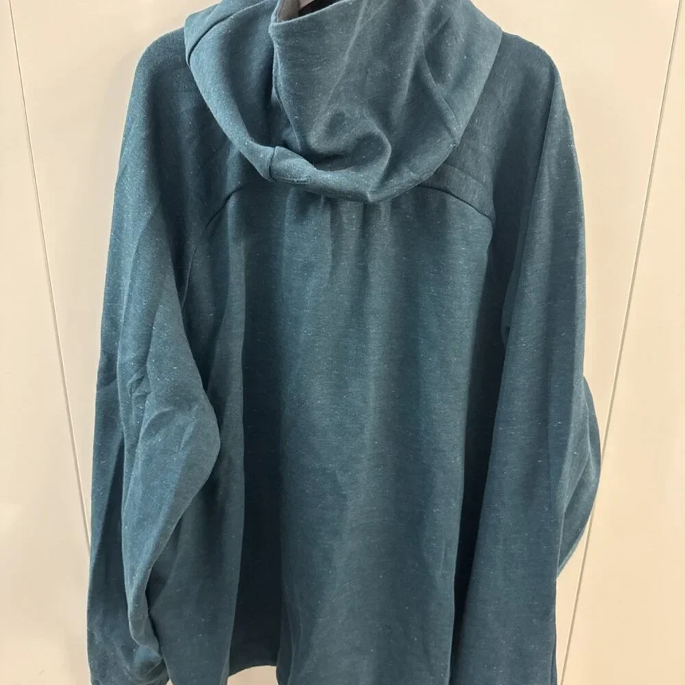 Nike Tech Fleece Hoodie Unisex‎ Size XL Teal Cowl EUC